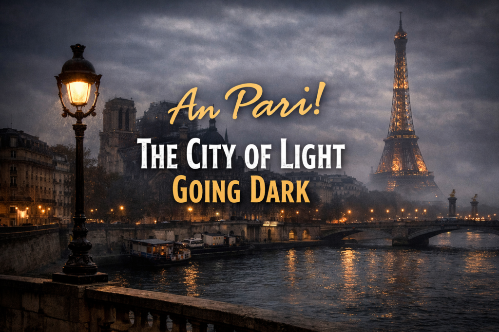 The ciry of light going dark article cover art.