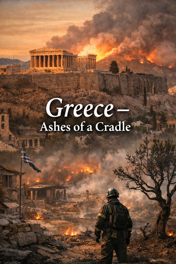 Greece - Ashes of a Cradle article cover art.