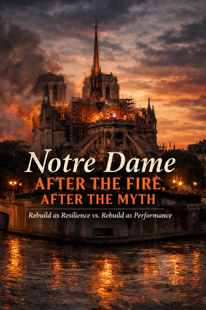 Notre Dame, After the Fire, After the Miyth article cover art.